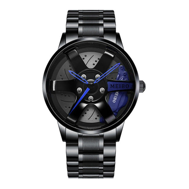 Herren-Automatikuhr mit sportlichem Zifferblatt-Design-Blau-Stil 2-Luzern Mode