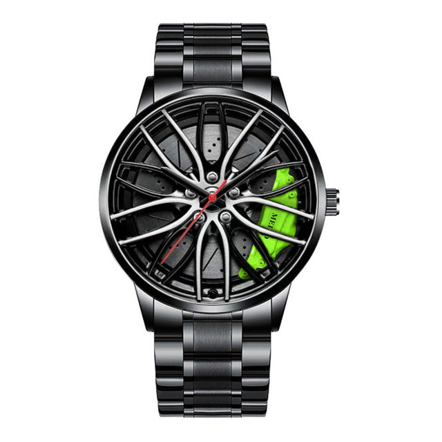 Herren-Automatikuhr mit sportlichem Zifferblatt-Design-Grün-Stil 1-Luzern Mode