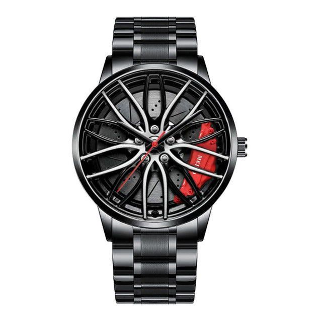 Herren-Automatikuhr mit sportlichem Zifferblatt-Design-Rot-Stil 1-Luzern Mode