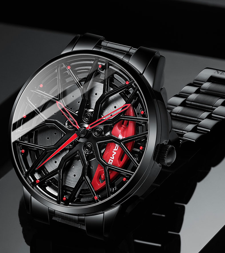 Herren-Automatikuhr mit sportlichem Zifferblatt-Design-Luzern Mode