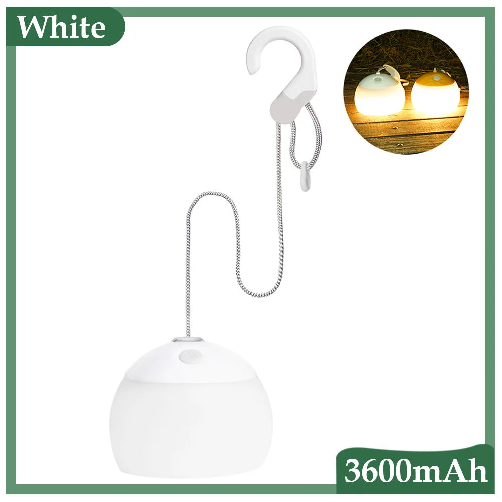 Camping LED Lampe | USB Wiederaufladbar Langlebig Kompakt Praktisch Stimmungsvolles Licht-Luzern Mode