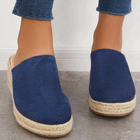 Sleehak Sandalen | Dichte Neus | Rond | Leer | Vegan Wildleder | Antirutsch-Luzern Mode