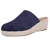 Sleehak Sandalen | Dichte Neus | Rond | Leer | Vegan Wildleder | Antirutsch-Luzern Mode