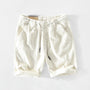 Herren Cordshorts Sommer | Retro Look | Baumwolle | Bequem | Lässig & Stylisch-Weiß-S-Luzern Mode