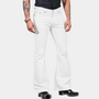 Herren Schlaghose Retro-Design mit Stretch-Komfort-Weiß-S-Luzern Mode