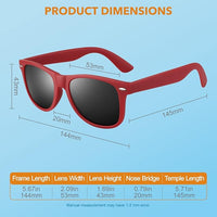 HD Polarisierte Sonnenbrille mit UV400 Schutz und Komfort-Luzern Mode