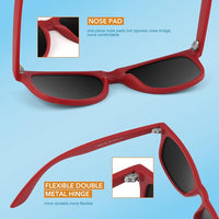 HD Polarisierte Sonnenbrille mit UV400 Schutz und Komfort-Luzern Mode
