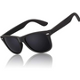 HD Polarisierte Sonnenbrille mit UV400 Schutz und Komfort-Matt Schwarz Rahmen | Rauchglas-Luzern Mode