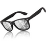 HD Polarisierte Sonnenbrille mit UV400 Schutz und Komfort-Matt Schwarz Rahmen | Silbernes Spiegelglas-Luzern Mode