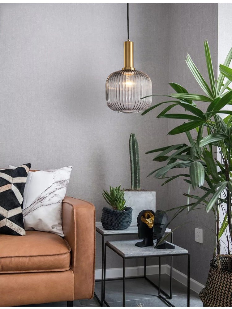 Hängeleuchte | Glas Retro Stilvoll Vintage Farbig Atmosphärisch Einzigartig-Luzern Mode