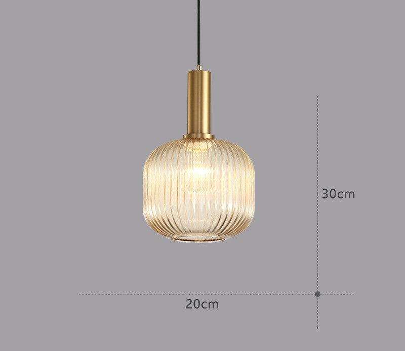 Hängeleuchte | Glas Retro Stilvoll Vintage Farbig Atmosphärisch Einzigartig-Luzern Mode