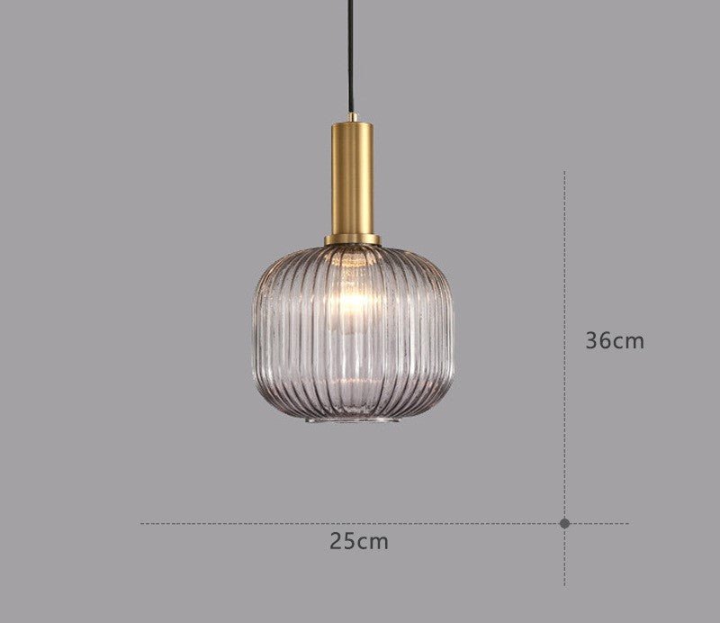 Hängeleuchte | Glas Retro Stilvoll Vintage Farbig Atmosphärisch Einzigartig-Luzern Mode
