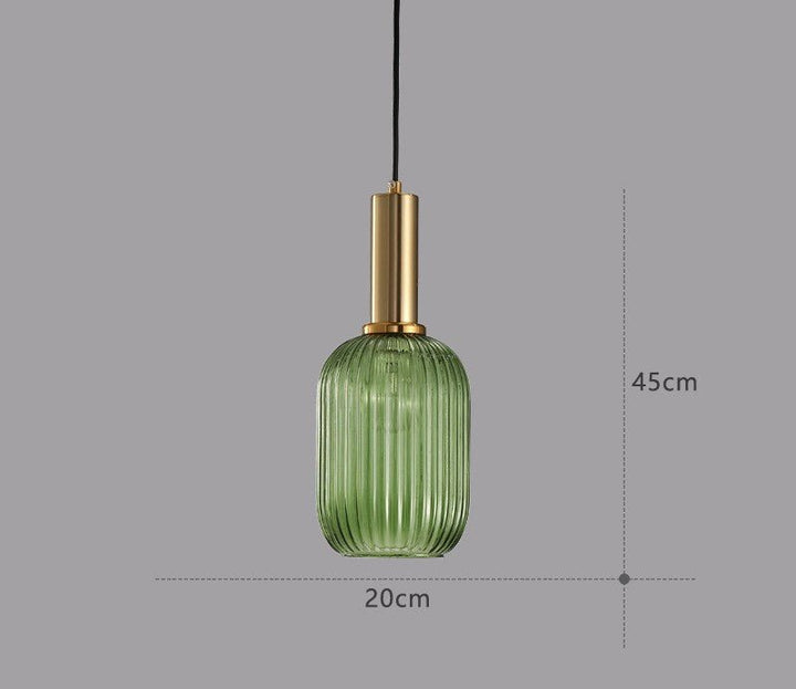 Hängeleuchte | Glas Retro Stilvoll Vintage Farbig Atmosphärisch Einzigartig-Luzern Mode