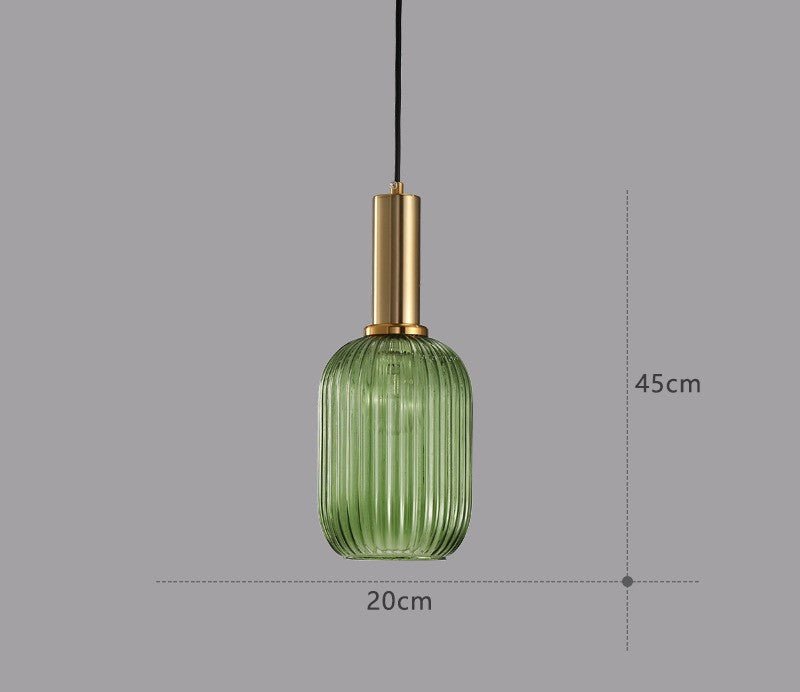 Hängeleuchte | Glas Retro Stilvoll Vintage Farbig Atmosphärisch Einzigartig-Luzern Mode