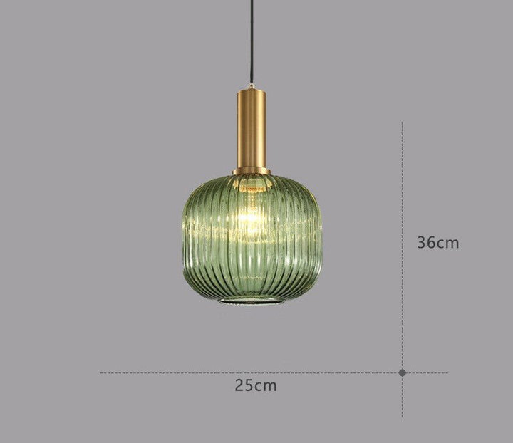 Hängeleuchte | Glas Retro Stilvoll Vintage Farbig Atmosphärisch Einzigartig-Luzern Mode