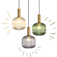 Hängeleuchte | Glas Retro Stilvoll Vintage Farbig Atmosphärisch Einzigartig-Luzern Mode