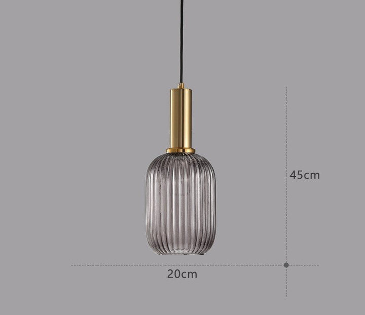 Hängeleuchte | Glas Retro Stilvoll Vintage Farbig Atmosphärisch Einzigartig-Luzern Mode