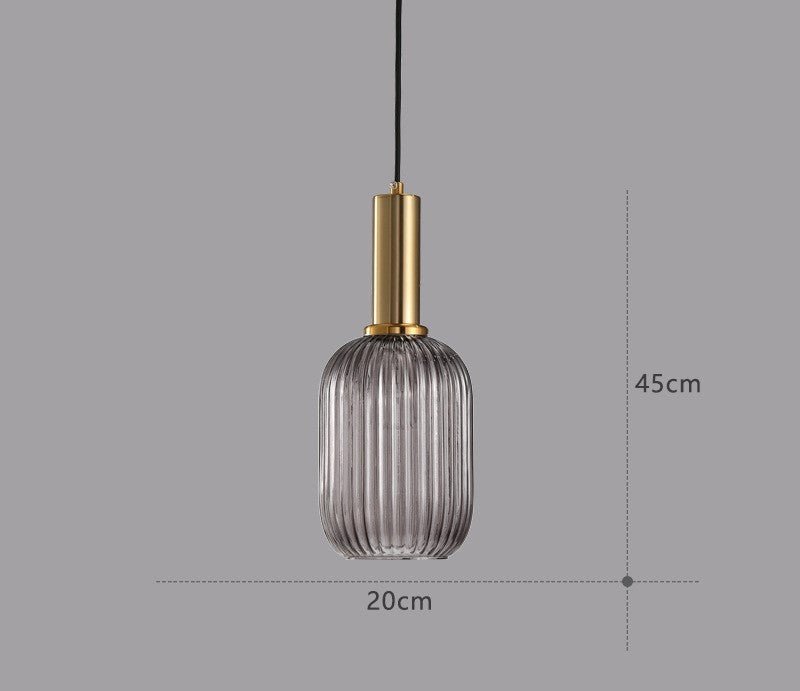Hängeleuchte | Glas Retro Stilvoll Vintage Farbig Atmosphärisch Einzigartig-Luzern Mode