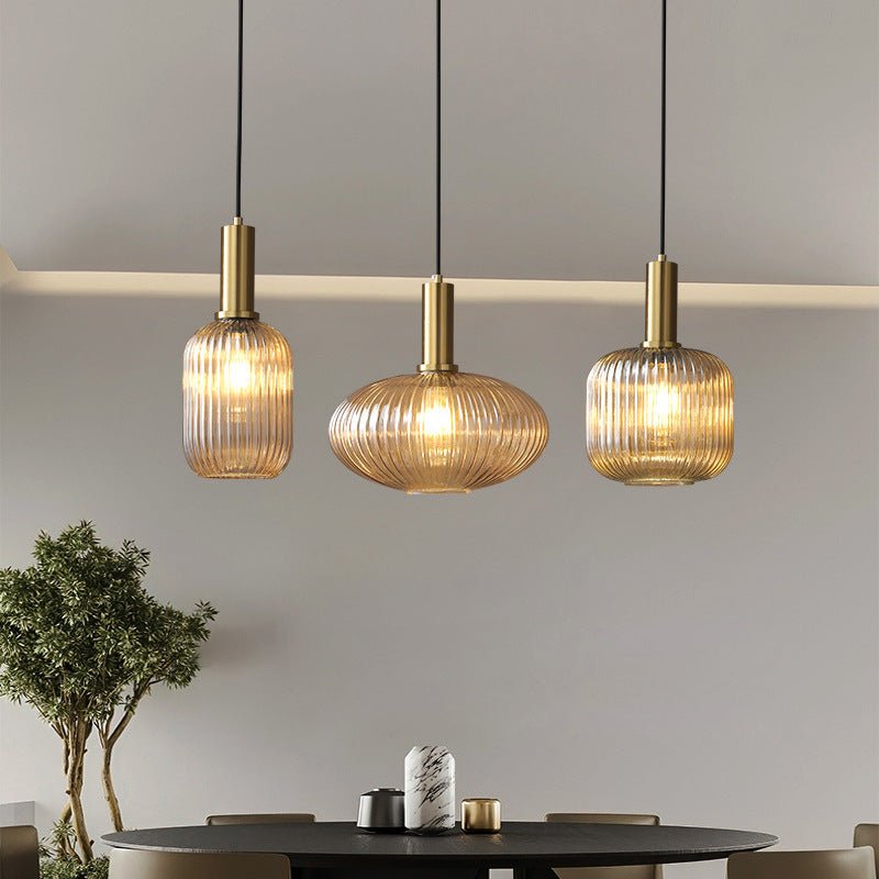 Hängeleuchte | Glas Retro Stilvoll Vintage Farbig Atmosphärisch Einzigartig-Luzern Mode
