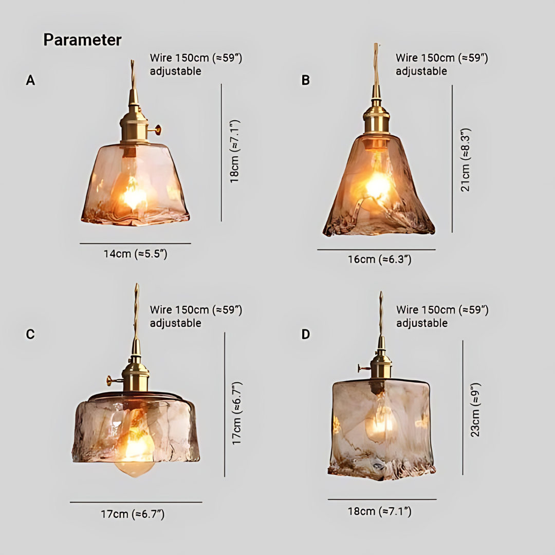 LED Hängeleuchte | Retro Glas Vielseitig Stimmungsvol Stilsicher Einzigartig Langlebig-Luzern Mode