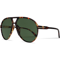 Herrenmode: Trendige Oversized Sonnenbrille für stilbewusste Männer-Schildpatt-Grün-Luzern Mode