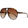 Herrenmode: Trendige Oversized Sonnenbrille für stilbewusste Männer-Schildpatt-Verlauf Braun-Luzern Mode