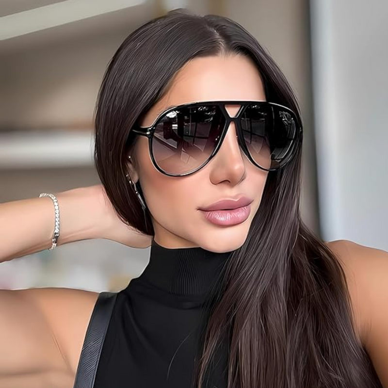 Herrenmode: Trendige Oversized Sonnenbrille für stilbewusste Männer-Luzern Mode