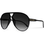 Herrenmode: Trendige Oversized Sonnenbrille für stilbewusste Männer-Schwarz-Schwarz-Luzern Mode