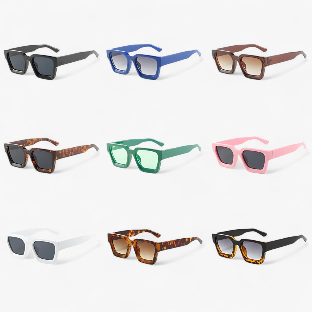 Herren Sonnebrille | Retro | Eckig | UV400 | Kunststoff | Stabil-Luzern Mode