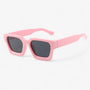 Herren Sonnebrille | Retro | Eckig | UV400 | Kunststoff | Stabil-Rosa Grau-Luzern Mode
