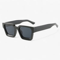 Herren Sonnebrille | Retro | Eckig | UV400 | Kunststoff | Stabil-Schwarz Grau-Luzern Mode