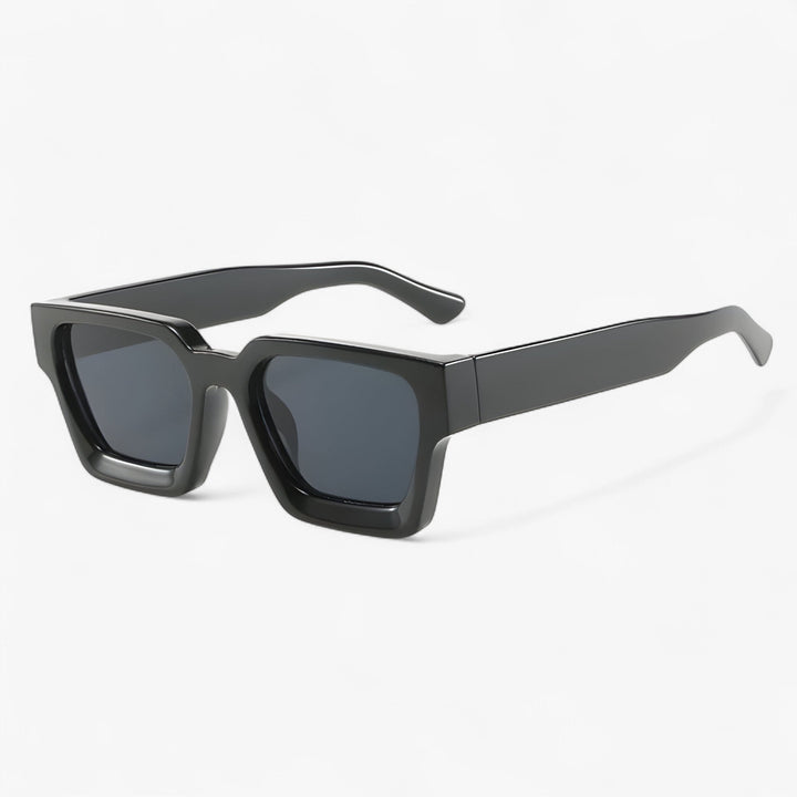 Herren Sonnebrille | Retro | Eckig | UV400 | Kunststoff | Stabil-Schwarz Grau-Luzern Mode