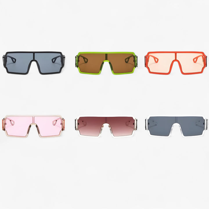 Sonnenbrille | Retro | Unisex | Dunkel Getönt | UV-Schutz | Leicht-Luzern Mode
