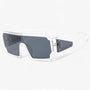 Sonnenbrille | Retro | Unisex | Dunkel Getönt | UV-Schutz | Leicht-Weiß-Luzern Mode