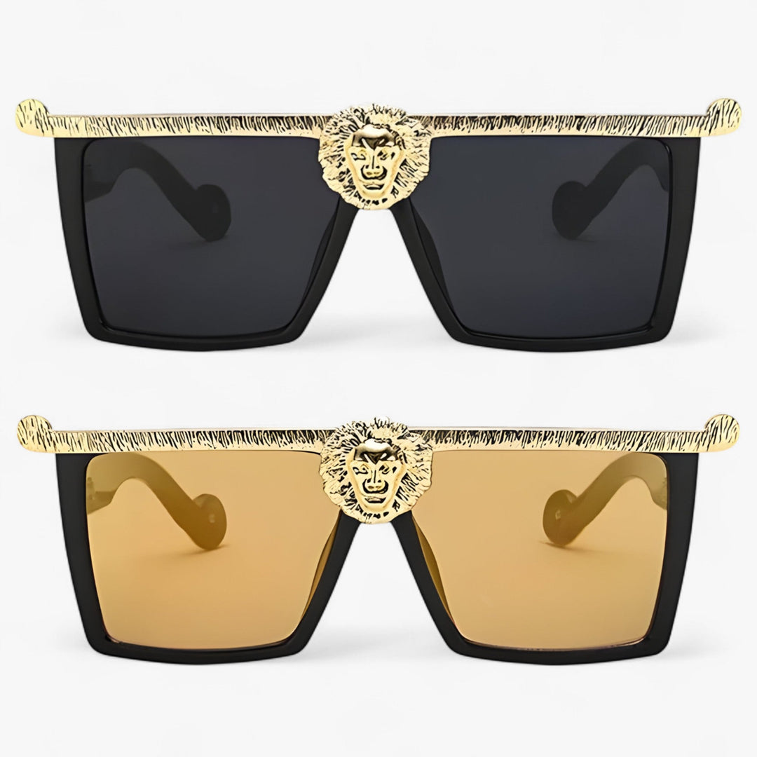Sonnenbrille | Retro | Löwenstil | Unisex | Eckig | UV400 Schutz-Luzern Mode