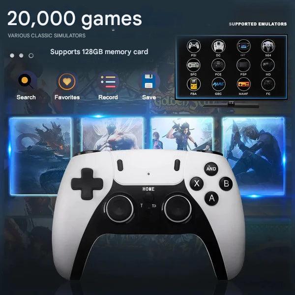 Retro-Spielkonsole | 20.000 Spiele | HDMI | Mit 2 drahtlosen Controllern-Luzern Mode