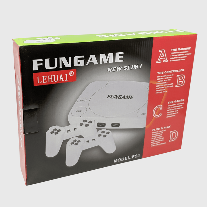 Retro-Spielkonsole | AV-Eingang | 2 Controller | Plug & Play | 8-Bit-Luzern Mode