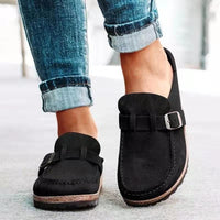 Schweden Sandalen | Unisex | Slipper | Vegan | Einfärbig | Orthopädisch-Schwarz-35-Luzern Mode