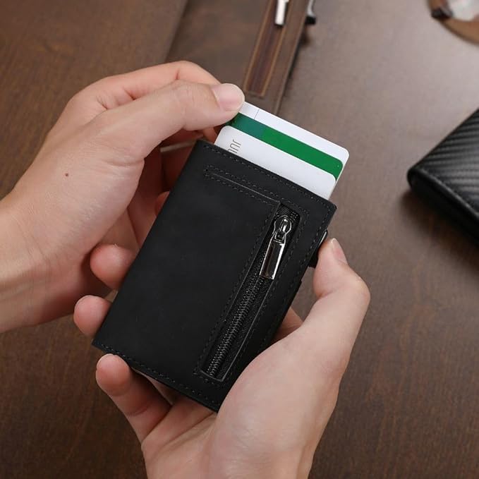 Geldbörse | Kompakt | RFID-schutz | Karten | Münzfach | Reißverschluss-Luzern Mode