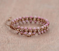 Rhodonit Armband | Verstellbar Handgefertigt Stilvoll Heilend Heilend-Luzern Mode