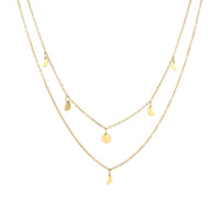 Halskette für Damen | Mehrschichtig | Boho | Gold | Elegant-Gould-Luzern Mode