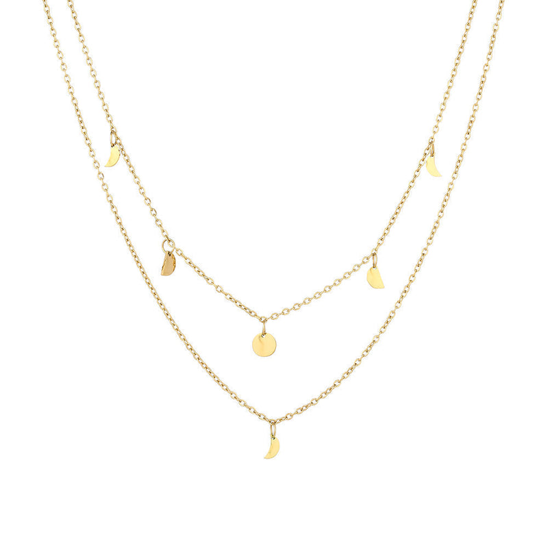 Halskette für Damen | Mehrschichtig | Boho | Gold | Elegant-Gould-Luzern Mode