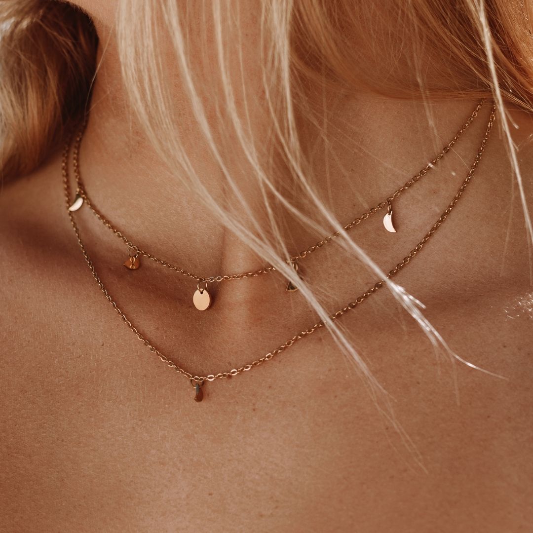 Halskette für Damen | Mehrschichtig | Boho | Gold | Elegant-Luzern Mode