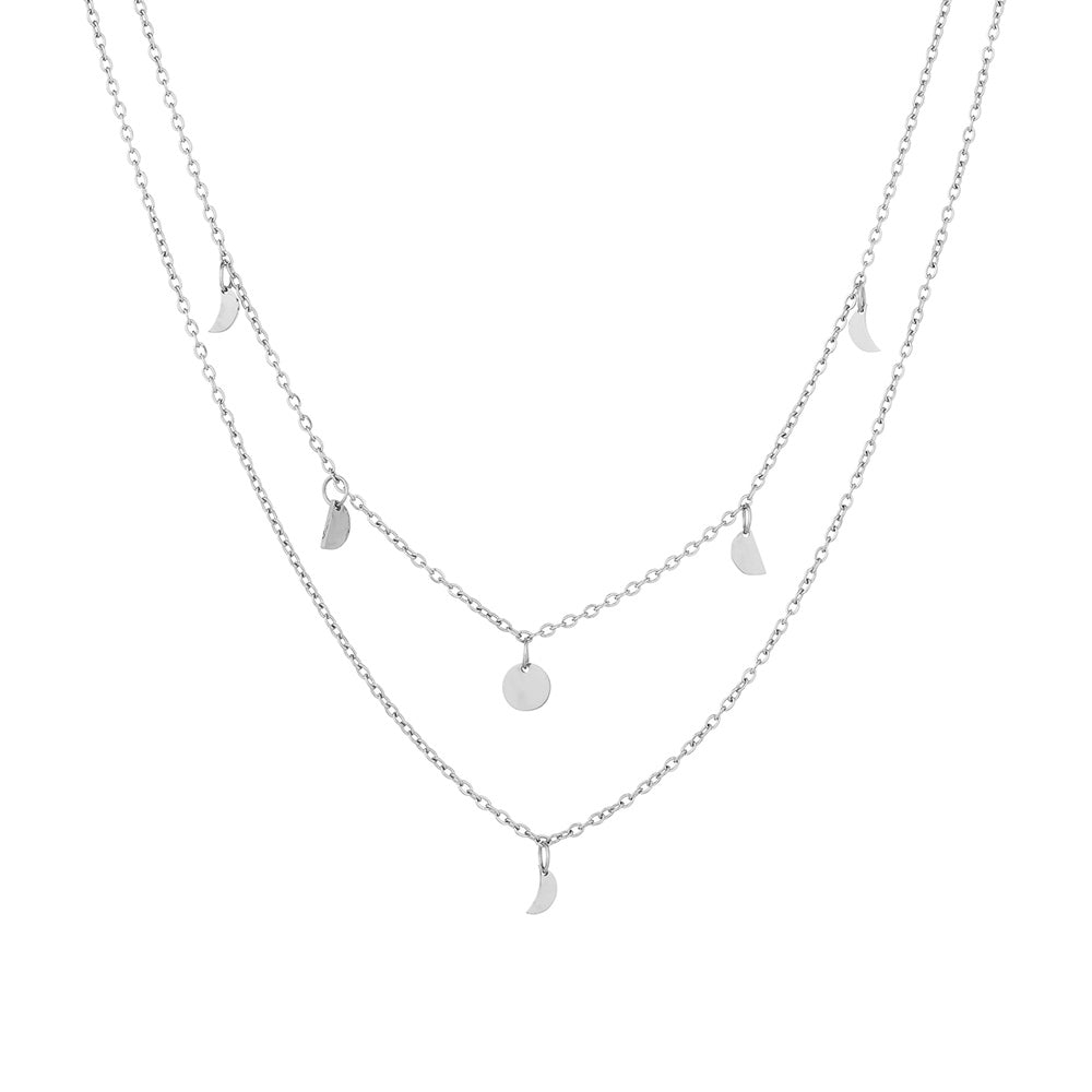 Halskette für Damen | Mehrschichtig | Boho | Gold | Elegant-Silber-Luzern Mode