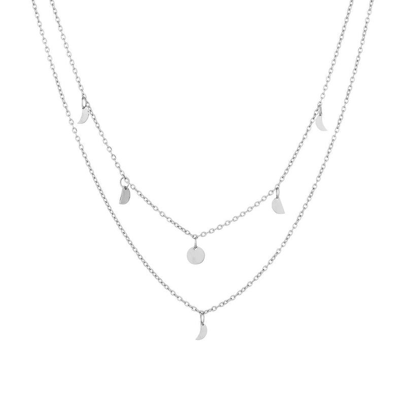 Halskette für Damen | Mehrschichtig | Boho | Gold | Elegant-Silber-Luzern Mode