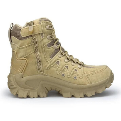 Outdoor Stiefel | Robust | Wandern | Reißverschluss | Schnürung | Uni-Luzern Mode