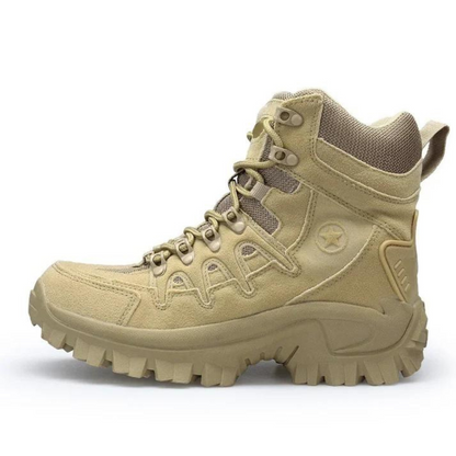 Outdoor Stiefel | Robust | Wandern | Reißverschluss | Schnürung | Uni-Luzern Mode