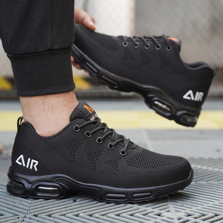 Herren Sneaker mit Luftpolsterung für maximalen Komfort-Schwarz-38-Luzern Mode