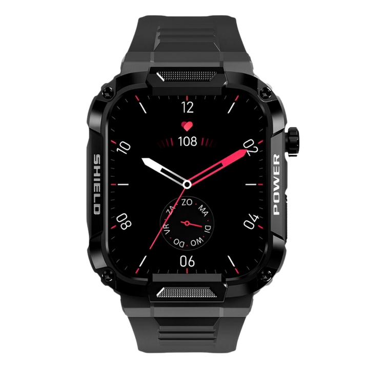 Herren Smartwatch | Quadratisch | Robustes | IP67 | Universell | 1,85 Zoll-Luzern Mode
