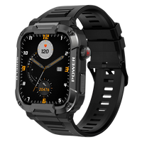 Herren Smartwatch | Quadratisch | Robustes | IP67 | Universell | 1,85 Zoll-Schwarz-Luzern Mode